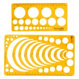 Rulers Circle Geometric Templates Measuring Drawings Drawing Ruler ...