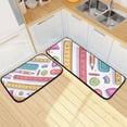 thumbnail image 1 of Rulers Kitchen Mats Non Slip Standing Desk Mat Runner Rug Washable Kitchen Rugs for Floor 2PCS, 1 of 7