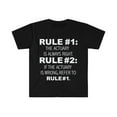 thumbnail image 1 of Rules Actuary is always right Actuaries Unisex T-shirt S-3XL, 1 of 2