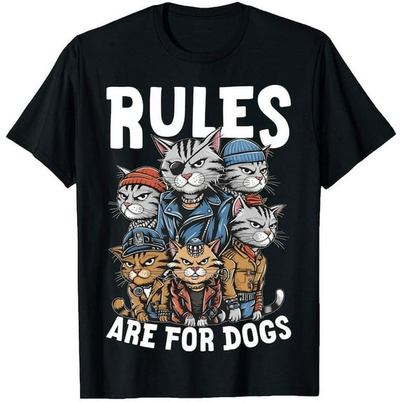 Rules Are Made for Dogs Cat Shirt – Funny Driving Cat Tee for Pet and Cat Lovers
