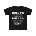 thumbnail image 1 of Rules Auctioneer is always right Auctioneer Unisex T-shirt S-3XL, 1 of 2