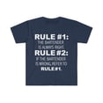 thumbnail image 1 of Rules Bartender is always right Mixologist Unisex T-shirt S-3XL, 1 of 2