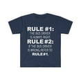 thumbnail image 1 of Rules Bus Driver is always right Unisex T-shirt S-3XL, 1 of 2