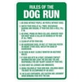 thumbnail image 1 of Rules of Dog Run Warning,Dog Park Regulation Security Metal Signs for Busines Home Outdoor Indoor Road Yard Garage Street Wall Caution Decor 8 x 12 Inch, 1 of 4