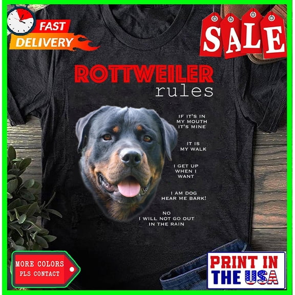 Rules For The Owner Of A Rottweiler Guard Canine Breed T-Shirt