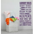 thumbnail image 1 of Rules.It's A Dirty Job Home Decor Vinyl Lettering Laundry Quotes Wall Stickers, 36x18-Inch, Plum, 1 of 5
