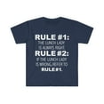 thumbnail image 1 of Rules Lunch Lady is always right Unisex T-shirt S-3XL, 1 of 2