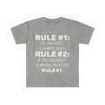 thumbnail image 1 of Rules Machinist is always right Machinist Unisex T-shirt S-3XL, 1 of 2