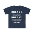 thumbnail image 1 of Rules Orthodontist is always right Orthodontist Unisex T-shirt S-3XL, 1 of 2