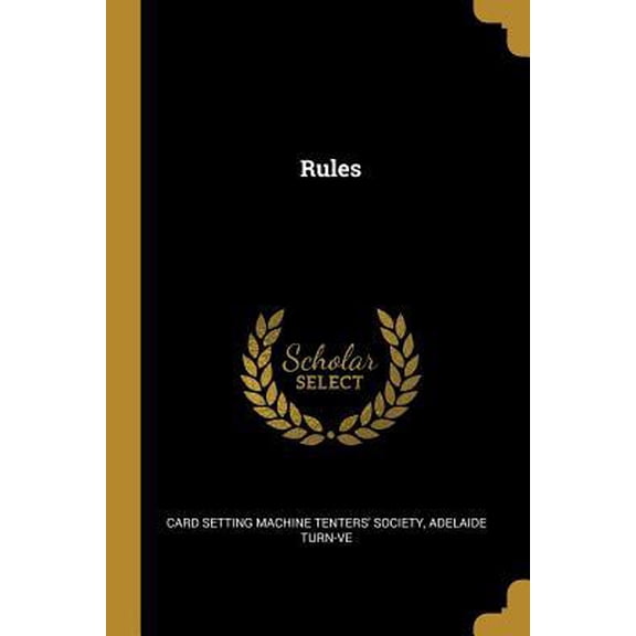 Rules Paperback