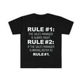 thumbnail image 1 of Rules Sales Manager is always right Unisex T-shirt S-3XL, 1 of 2
