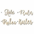 thumbnail image 1 of Rules Sign Unfinished Wood Cutout Home Decor DIY Option 3- 48" Wide / 1/4", 1 of 3