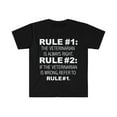 thumbnail image 1 of Rules Veterinarian is always right Veterinarian Unisex T-shirt S-3XL, 1 of 2
