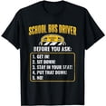 thumbnail image 1 of Rules Work School BusDriver T-Shirt, 1 of 5
