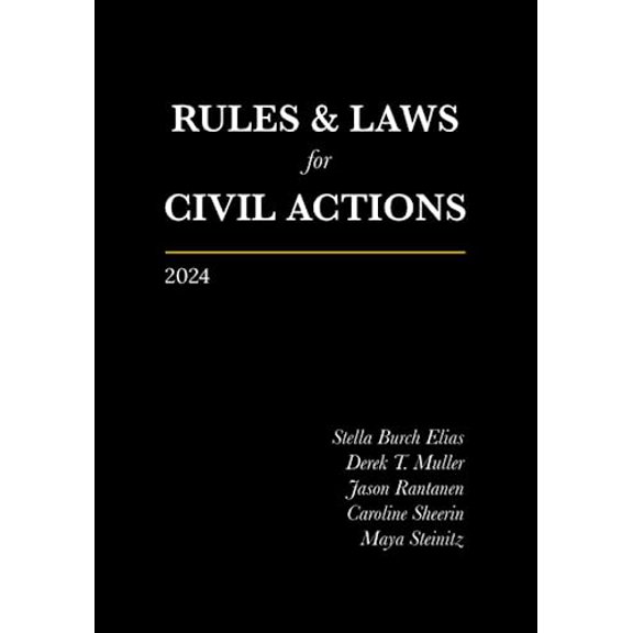 Pre-Owned Rules and Laws for Civil Actions: 2024, 9780984037889, 0984037888, Paperback,