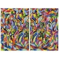 thumbnail image 1 of Rules of the Rainbow Frameless Free Floating Tempered Glass Panel Graphic Wall Art , 48" x 32" each, 1 of 10