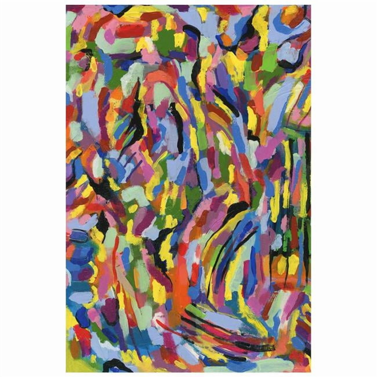 Rules of the Rainbow I Frameless Free Floating Tempered Glass Panel Graphic Wall Art , 48" x 32"