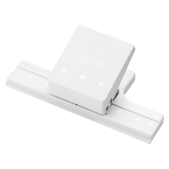 Rulong 3 Hole Punch Manual Paper Hole Puncher For Binding Documents Home Office Use 5.91 X 2.76 In White