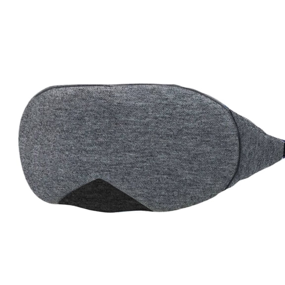 Rulong 3D Sleep Mask, Updated Design Light Blocking Eye Mask With Adjustable Nose Bridge, Soft Comfortable Blindfold For Travel Work, Black 6.02 in