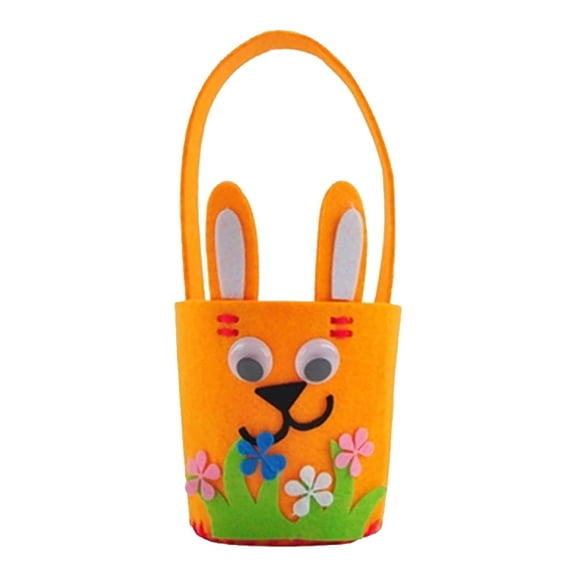 Rulong Kids DIY Easter Egg Bunny Basket Craft Kit For Preschoolers Fun Spring Activity Art Project Holiday Party Favor Educational Toy Creative Handmade Gift Easy Assembly Safe Materials