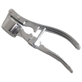 Rulong Stainless Steel Garlic Mincer, Kitchen Garlic Press Crusher & Squeezer, Silver 5.91 * 1.77 in