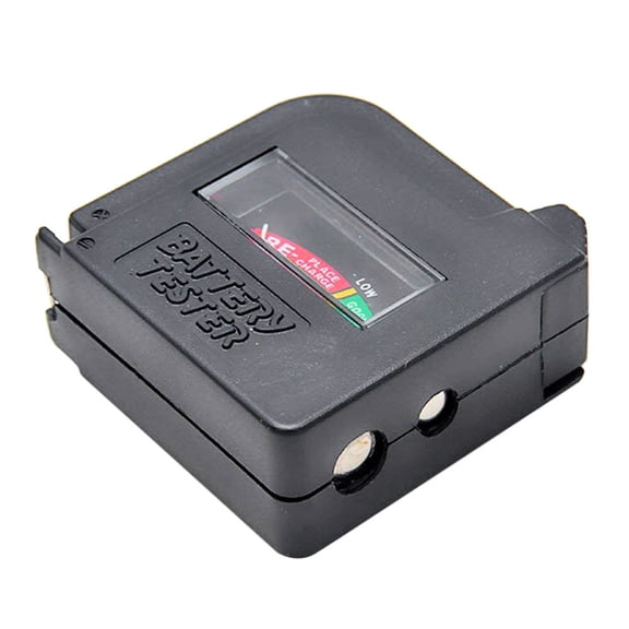 Solivara Universal Battery Tester Checker For AA AAA C D 9V 1.5V Button Cell Power Indicator One Size Black