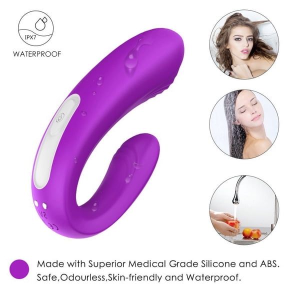 Rulwuck Dual Head Handheld Electric Massager, High-Frequency, Ergonomic, Travel-Friendly for Full Body Relaxation,Purple