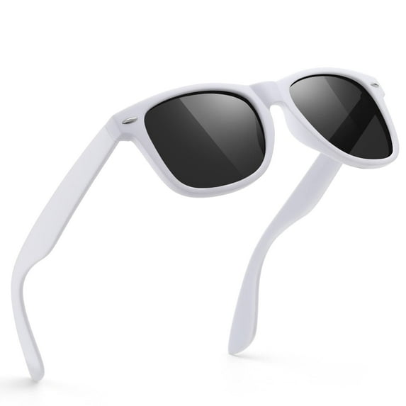 Rulwuck Polarized sunglasses suitable for men and women, classic retro 80s color tone UV protective sunglasses