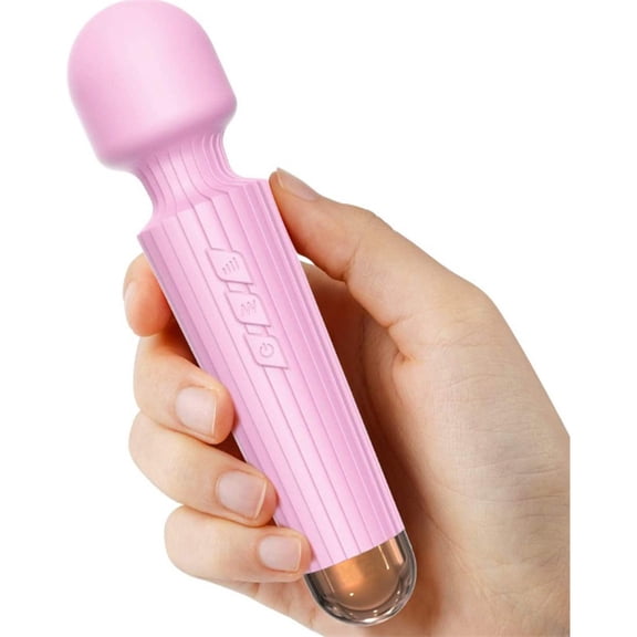 Rulwuck Powerful Handheld Massager with 8 Pulse Settings, Personal Total Body Therapy Massager for Sports Recovery, Muscle Aches, Body PainK014,pink,1PCS