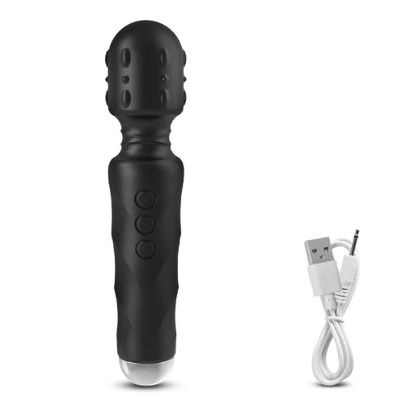 Rulwuck wireless handheld rechargeable mini full body massager - perfect for home massage of neck, back, shoulders, waist, feet - suitable for everyone,black,Mini
