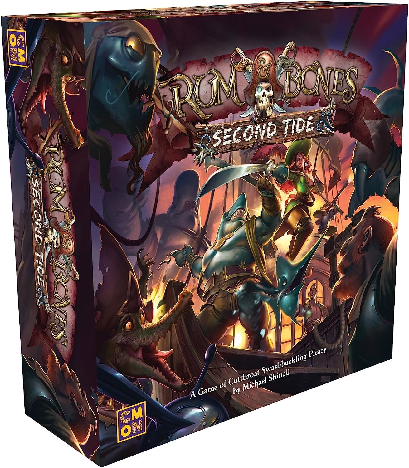 CMON Rum & Bones: Second Tide Board Game Teen, Adult Multicolor