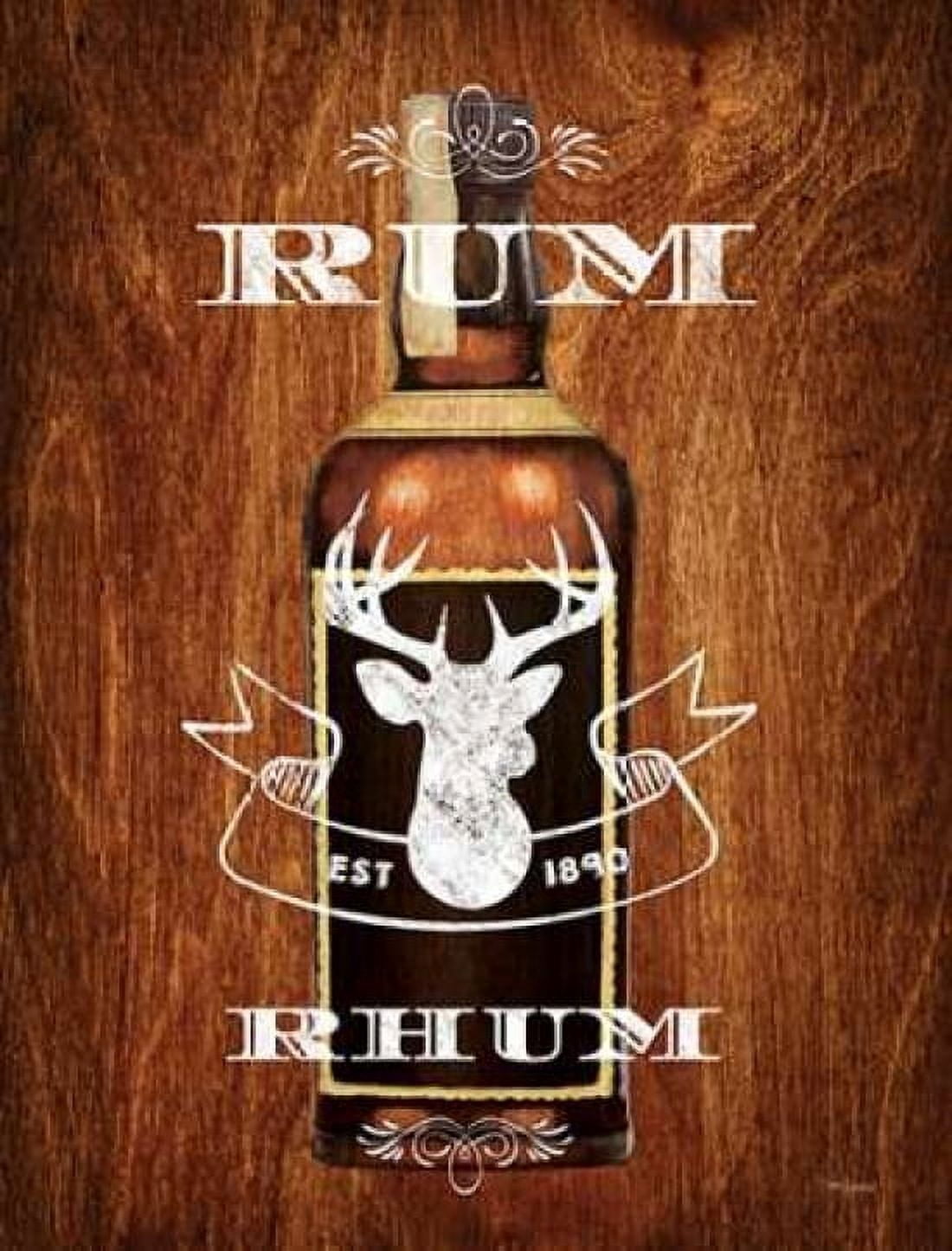 Rum Drinker Wood Sign Canvas Art - Sam Appleman (22 x 28)
