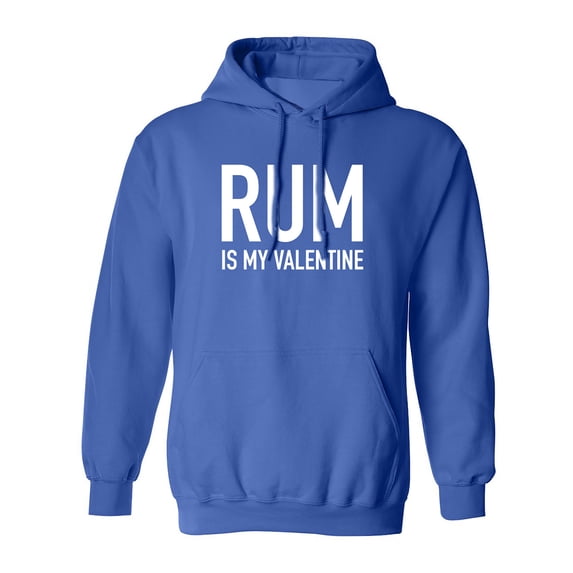 Rum Is My Valentine Adult Hooded Sweatshirt