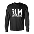 thumbnail image 1 of Rum Is My Valentine Adult Long Sleeve T-shirt, 1 of 3