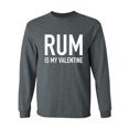 thumbnail image 1 of Rum Is My Valentine Adult Long Sleeve T-shirt, 1 of 3