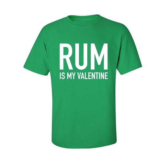Rum Is My Valentine Adult Short Sleeve T-shirt