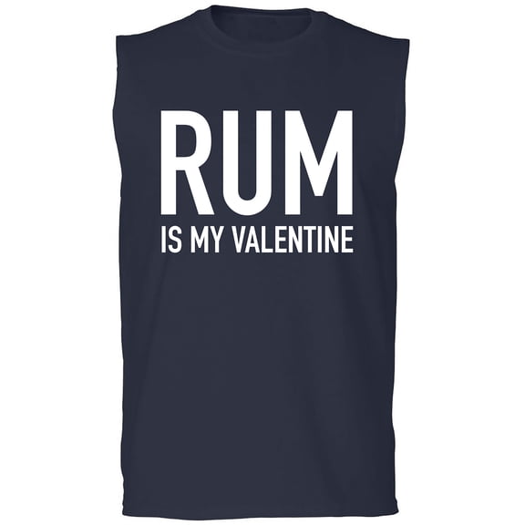 Rum Is My Valentine Adult Sleeveless Tee