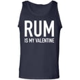 thumbnail image 1 of Rum Is My Valentine Adult Tank Top, 1 of 2