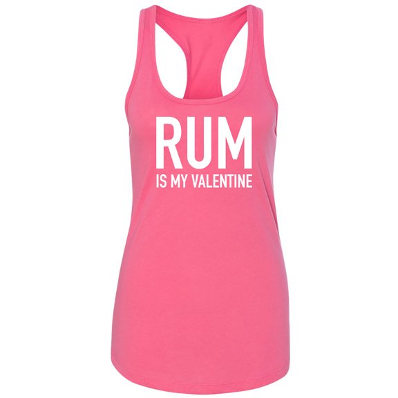 Rum Is My Valentine Racerback Tank
