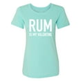 thumbnail image 1 of Rum Is My Valentine Womens crewneck tee, 1 of 3