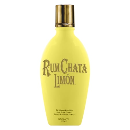 RumChata Limon, Made With Premium Caribbean Rum, 375ml Glass Bottle, 14% ABV
