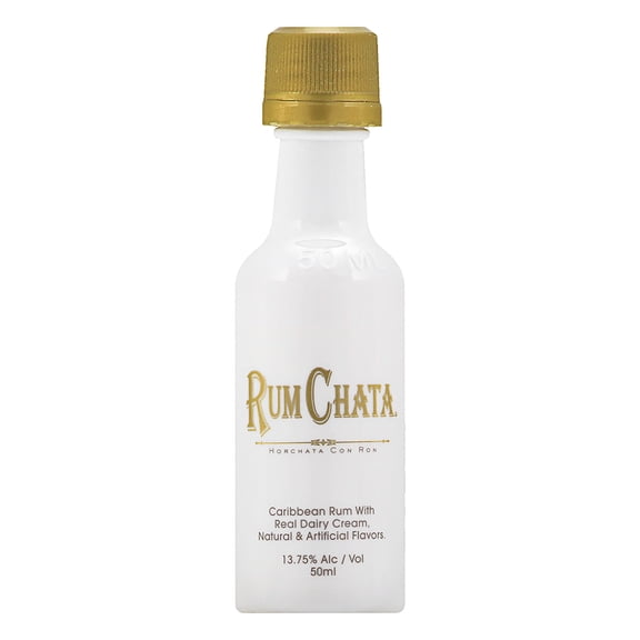 RumChata Original, Made With Premium Caribbean Rum, 50ml Plastic Bottle, 13.75% ABV