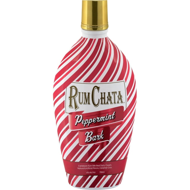 RumChata Peppermint Bark, Made With Premium Caribbean Rum, 750 mL