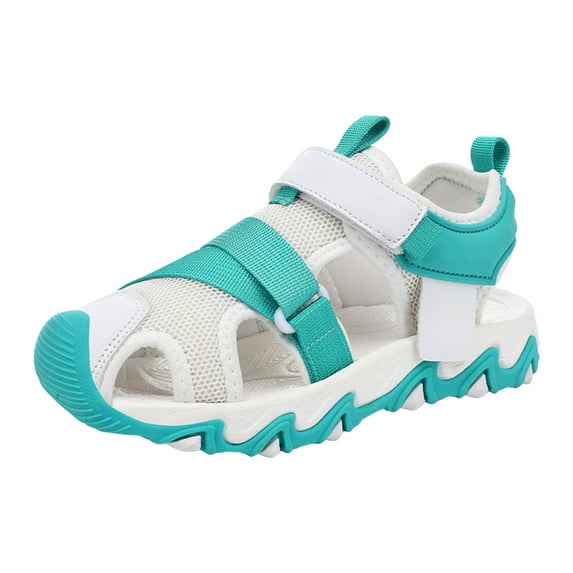 Rumantou Girls Hiking Sandals Boys Girls Summer Outdoor Athletic Sport Sandals For Little/Big Kid for US 1,White