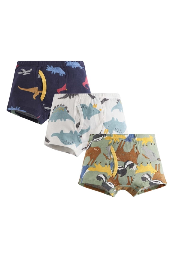 Toddler Boxers Briefs Boys Clothes Boys Fashion 3PC Children Underwear Boy Baby Cartoon Dinosaur Little Boy Cotton Boxer Pants for 150,D