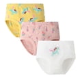thumbnail image 1 of Rumantou Toddler Girls Training Pants Baby Clothes For Girls 3PC Children Underwear Cute Cartoon Prints Little Girl Cotton Briefs for 7-8 Years,White, 1 of 3