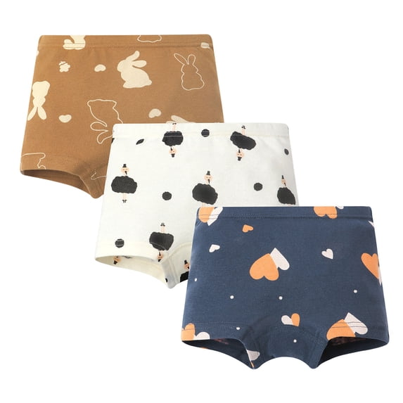 Rumantou Toddler Training Underwear Girls Teen Girl Clothes Soft Cotton Girls Boyshort Breathable Panties Toddler Underwear for 130.00,Black