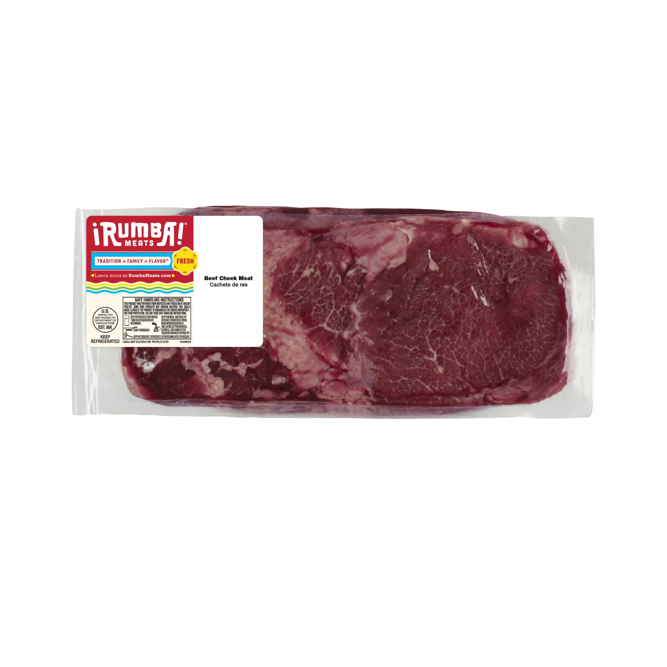 Rumba Meats Beef Cheek Meat (Cachete De Res), Fresh, 1.5-3.0 lbs.