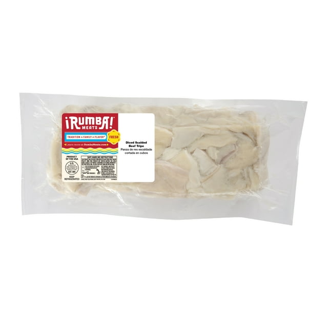 Rumba Meats® Beef Scalded Tripe Diced, 2.253.75 lb