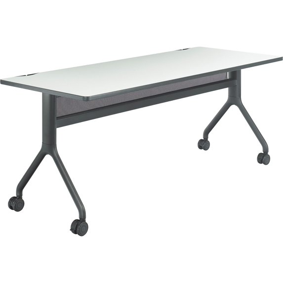Safco Rectangle Table Designer White w/Black Base 29 1/2H x 60W x 30D 2036DWBL